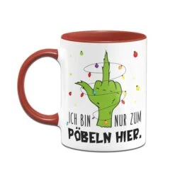 Grinch Tasse - Ich Bin Nur Zum Pöbeln Hier. (Mittelfinger) -Geschenke Tassen Store bild grinch tasse ich bin nur zum pobeln hier mittelfinger 412351