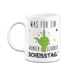 Grinch Tasse - Was Für Ein Wunderschöner Scheisstag. (Mittelfinger) -Geschenke Tassen Store bild grinch tasse was fur ein wunderschoner scheisstag mittelfinger 637874