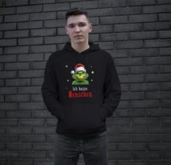 Hoodie - Grinch - Ich Hasse Menschen (CS) -Geschenke Tassen Store bild hoodie grinch ich hasse menschen cs 246292