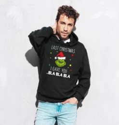 Hoodie - Grinch - Last Christmas I Gave You ... Bla Bla Bla (Gesicht) -Geschenke Tassen Store bild hoodie grinch last christmas i gave you bla bla bla gesicht 851063