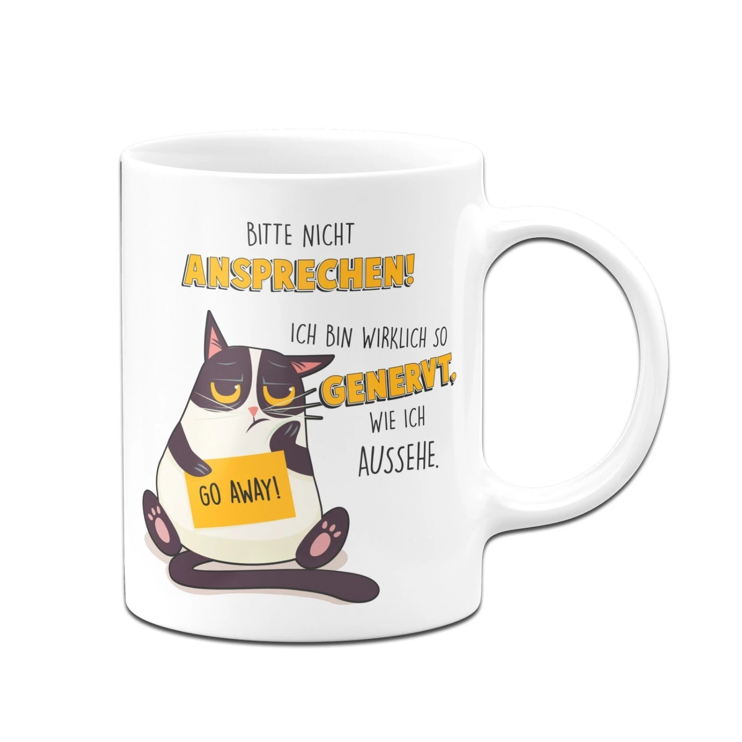 Tasse - Katze Bitte Nicht Ansprechen! Ich Bin Wirklich So Genervt Wie Ich Aussehe. 6 Tasse - Katze Bitte Nicht Ansprechen! Ich Bin Wirklich So Genervt Wie Ich Aussehe. – Bild 4