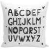 Kissen - Alphabet (schwarz-weiß) 2 Kissen - Alphabet (schwarz-weiß) -Geschenke Tassen Store bild kissen alphabet schwarz weiss 668595