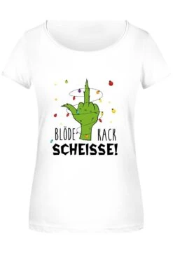 T-Shirt Damen - Grinch - Blöde Kackscheisse! (Mittelfinger) 12 T-Shirt Damen - Grinch - Blöde Kackscheisse! (Mittelfinger) -Geschenke Tassen Store bild t shirt damen grinch blode kackscheisse mittelfinger 570480