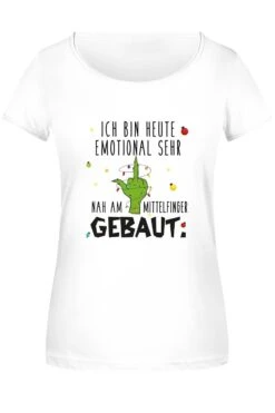 T-Shirt Damen - Grinch - Ich Bin Heute Emotional Sehr Nah Am Mittelfinger Gebaut. -Geschenke Tassen Store bild t shirt damen grinch ich bin heute emotional sehr nah am mittelfinger gebaut 983894