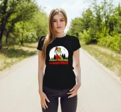 T-Shirt Damen - Grinch - Merry Fucking Christmas -Geschenke Tassen Store bild t shirt damen grinch merry fucking christmas 642116