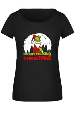 T-Shirt Damen - Grinch - Merry Fucking Christmas