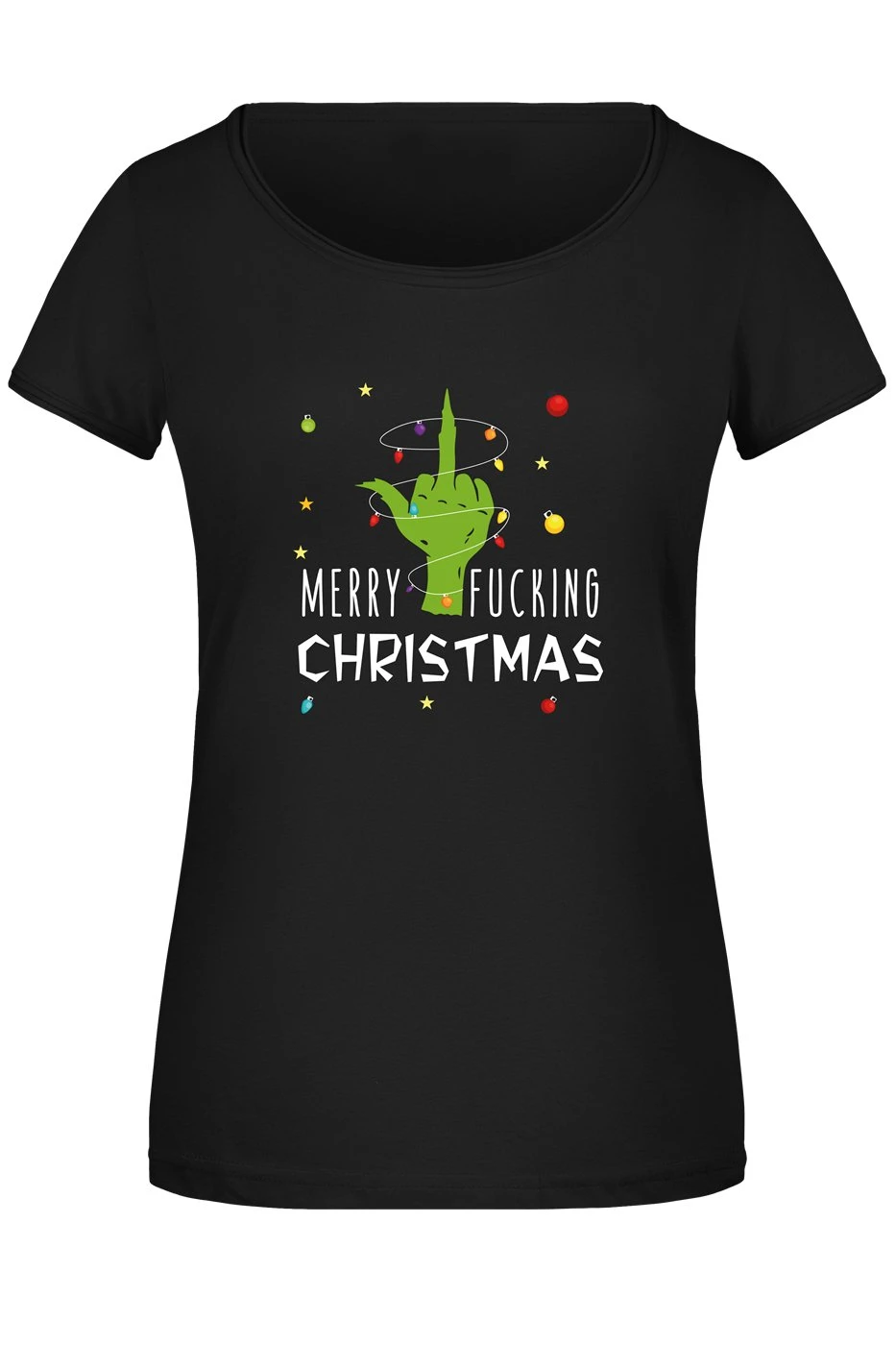 T-Shirt Damen - Grinch - Merry Fucking Christmas (Mittelfinger) 3 T-Shirt Damen - Grinch - Merry Fucking Christmas (Mittelfinger)