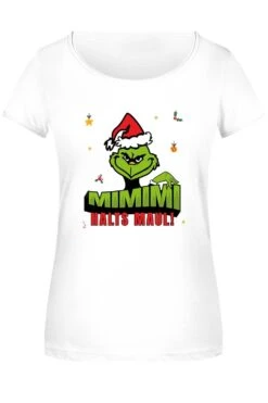 T-Shirt Damen - Grinch - Mimimi Halts Maul! -Geschenke Tassen Store bild t shirt damen grinch mimimi halts maul 547194