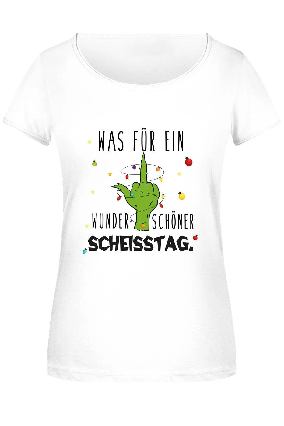 T-Shirt Damen - Grinch - Was Für Ein Wunderschöner Scheisstag. (Mittelfinger) 6 T-Shirt Damen - Grinch - Was Für Ein Wunderschöner Scheisstag. (Mittelfinger) – Bild 4