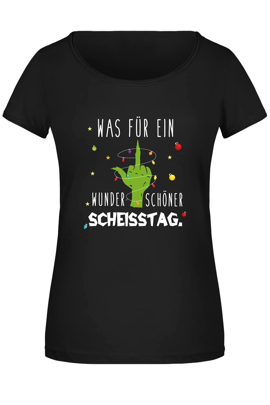 T-Shirt Damen - Grinch - Was Für Ein Wunderschöner Scheisstag. (Mittelfinger) 3 T-Shirt Damen - Grinch - Was Für Ein Wunderschöner Scheisstag. (Mittelfinger)