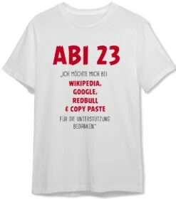 T-Shirt Herren - Abi 23 Ich Möchte Mich Bedanken -Geschenke Tassen Store bild t shirt herren abi 23 ich mochte mich bedanken 546904