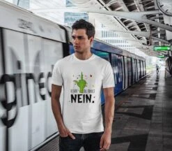 T-Shirt Herren - Grinch - Bevor Du Fragst NEIN. (Mittelfinger) -Geschenke Tassen Store bild t shirt herren grinch bevor du fragst nein mittelfinger 882199