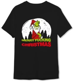 T-Shirt Herren - Grinch - Merry Fucking Christmas