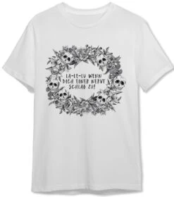 T-Shirt Herren - La-Le-Lu Wenn Dich Einer Nervt Schlag Zu! - Skull Statement -Geschenke Tassen Store bild t shirt herren la le lu wenn dich einer nervt schlag zu skull statement 208802