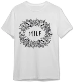 T-Shirt Herren - Milf - Skull Statement -Geschenke Tassen Store bild t shirt herren milf skull statement 622136