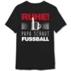 T-Shirt Herren - Ruhe! Papa Schaut Fussball