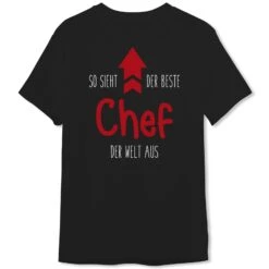 T-Shirt Herren - So Sieht Der Beste Chef Der Welt Aus