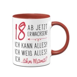 Tasse - 18 Ab Jetzt Erwachsen! -Geschenke Tassen Store bild tasse 18 ab jetzt erwachsen 262448
