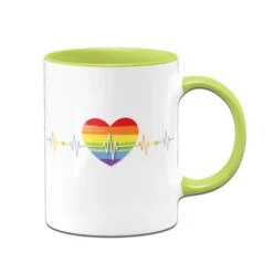 Tasse - LGBT Pride Herzschlag -Geschenke Tassen Store bild tasse LGBT Herzschlag01 520682