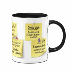 Tasse - Motivationstasse Mit Klebezetteln (Arbeit)