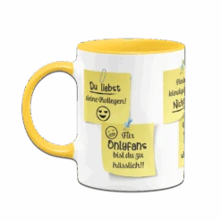 Tasse - Motivationstasse Mit Klebezetteln (Arbeit) -Geschenke Tassen Store bild tasse Motivationstasse mit Klebezetteln Arbeit rundumdruck 6
