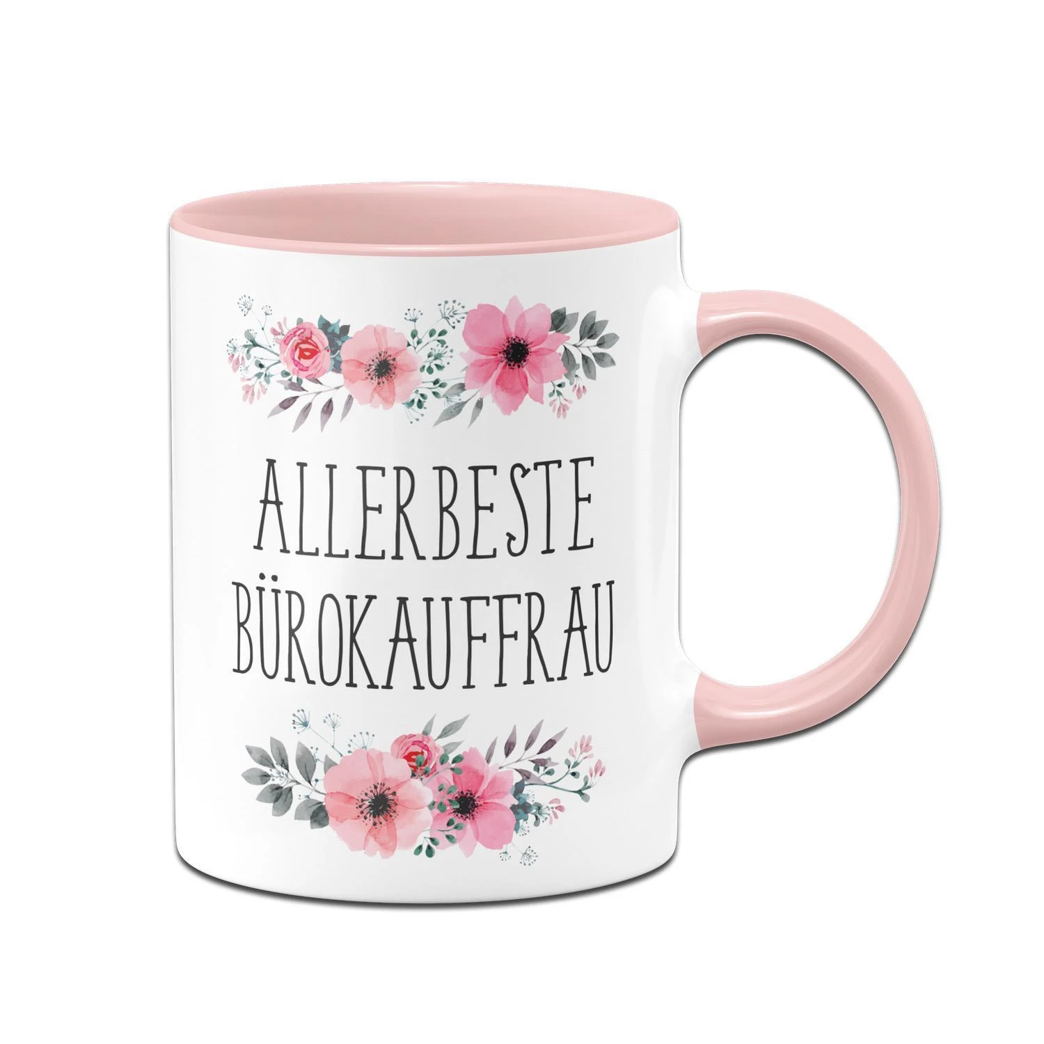 Tasse - Allerbeste Bürokauffrau - Blumig 3 Tasse - Allerbeste Bürokauffrau - Blumig