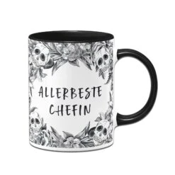 Tasse - Allerbeste Chefin - Skull Statement