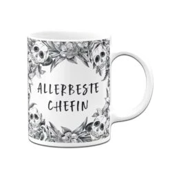 Tasse - Allerbeste Chefin - Skull Statement -Geschenke Tassen Store bild tasse allerbeste chefin skull statement 629601