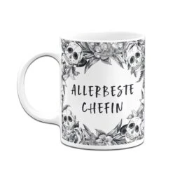 Tasse - Allerbeste Chefin - Skull Statement -Geschenke Tassen Store bild tasse allerbeste chefin skull statement 825087