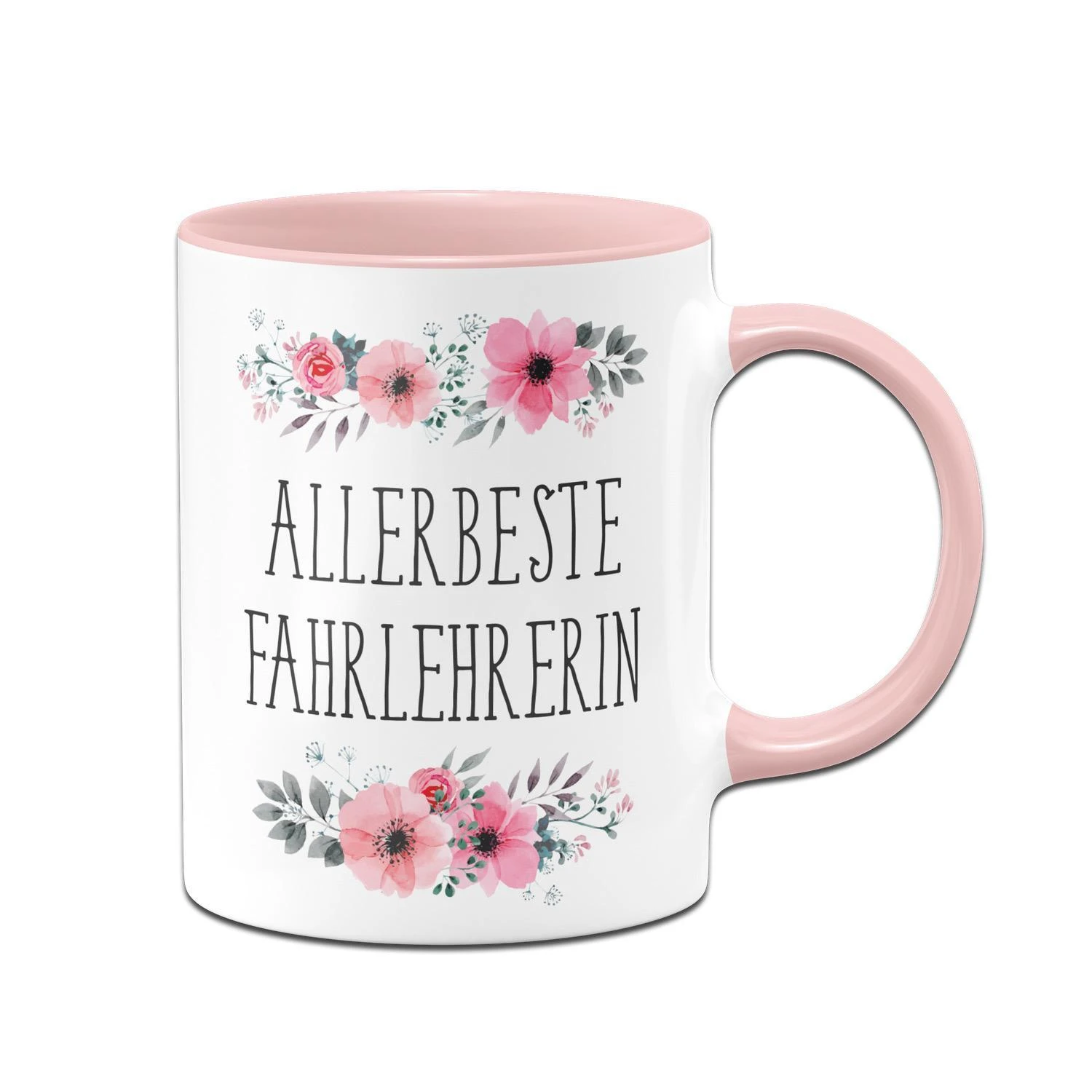 Tasse - Allerbeste Fahrlehrerin - Blumig 3 Tasse - Allerbeste Fahrlehrerin - Blumig