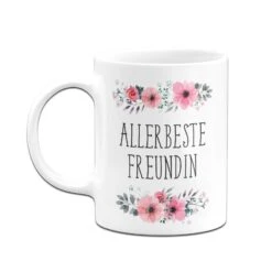 Tasse - Allerbeste Freundin - Blumig -Geschenke Tassen Store bild tasse allerbeste freundin blumig 3 496609