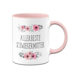Tasse - Allerbeste Schwiegermutter - Blumig