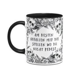 Tasse - Am Besten Gefallen Mir Die Stellen Wo Du Nicht Redest - Skull Statement -Geschenke Tassen Store bild tasse am besten gefallen mir die stellen wo du nicht redest skull statement 183451