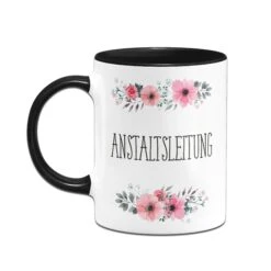 Tasse - Anstaltsleitung - Blumig -Geschenke Tassen Store bild tasse anstaltsleitung blumig 108288