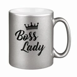 Tasse - Boss Lady - Metallictasse -Geschenke Tassen Store bild tasse boss lady metallictasse 809528