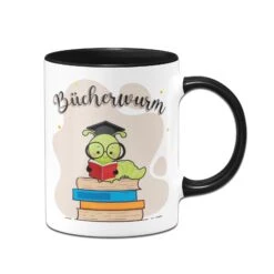 Tasse - Bücherwurm -Geschenke Tassen Store bild tasse buecherwurm geschenk 1 948702