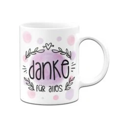 Tasse - Danke Für Alles - Aquarell -Geschenke Tassen Store bild tasse danke fur alles aquarell 241986