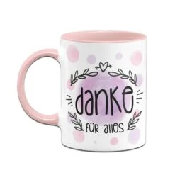 Tasse - Danke Für Alles - Aquarell -Geschenke Tassen Store bild tasse danke fur alles aquarell 539035