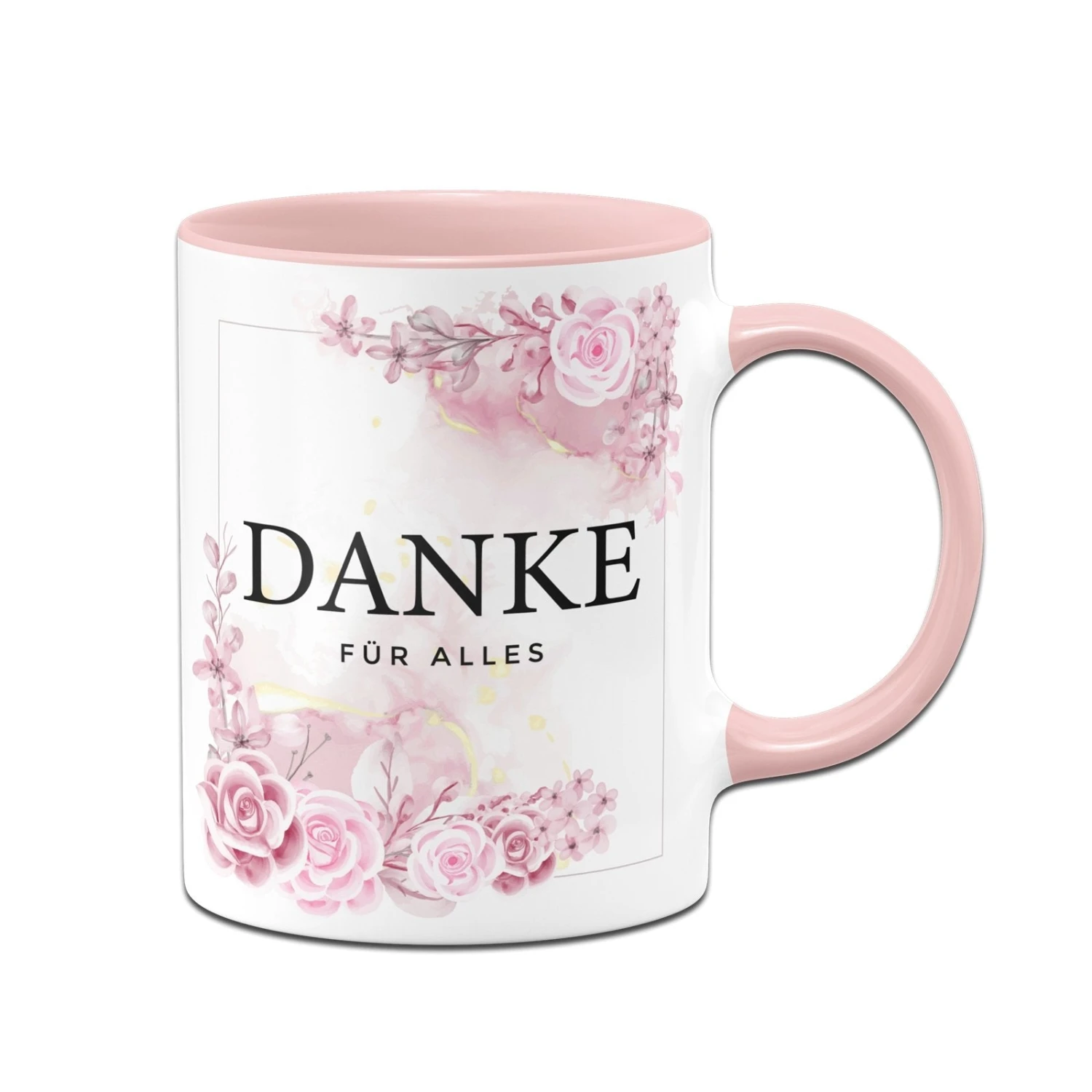 Tasse - Danke Für Alles - Blumen Aquarell 5 Tasse - Danke Für Alles - Blumen Aquarell – Bild 3