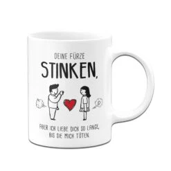 Tasse - Deine Fürze Stinken, Aber Ich Liebe Dich -Geschenke Tassen Store bild tasse deine furze stinken aber ich liebe dich 339091