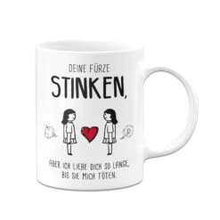 Tasse - Deine Fürze Stinken, Aber Ich Liebe Dich (Mann-Mann/Frau-Frau) -Geschenke Tassen Store bild tasse deine furze stinken aber ich liebe dich mann mannfrau frau 534270