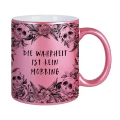 Tasse - Die Wahrheit Ist Kein Mobbing - Skull Statement Metallic-Edition