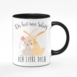 Tasse - Du Bist Mein Schatz - Ich Liebe Dich - Hase -Geschenke Tassen Store bild tasse du bist mein schatz ich liebe dich hase 230600