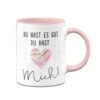 Tasse - Du Hast Es Gut. Du Hast Mich! -Geschenke Tassen Store bild tasse du hast es gut du hast mich 637689