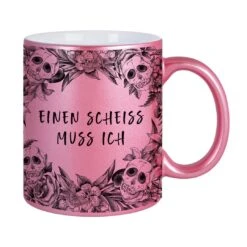 Tasse - Einen Scheiss Muss Ich - Skull Statement Metallic-Edition