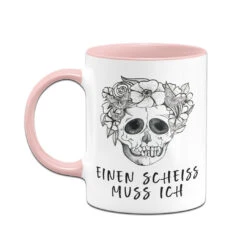 Tasse - Einen Scheiss Muss Ich - Totenkopf -Geschenke Tassen Store bild tasse einen scheiss muss ich totenkopf 525559
