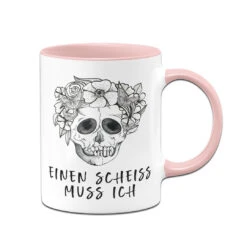 Tasse - Einen Scheiss Muss Ich - Totenkopf -Geschenke Tassen Store bild tasse einen scheiss muss ich totenkopf 969291