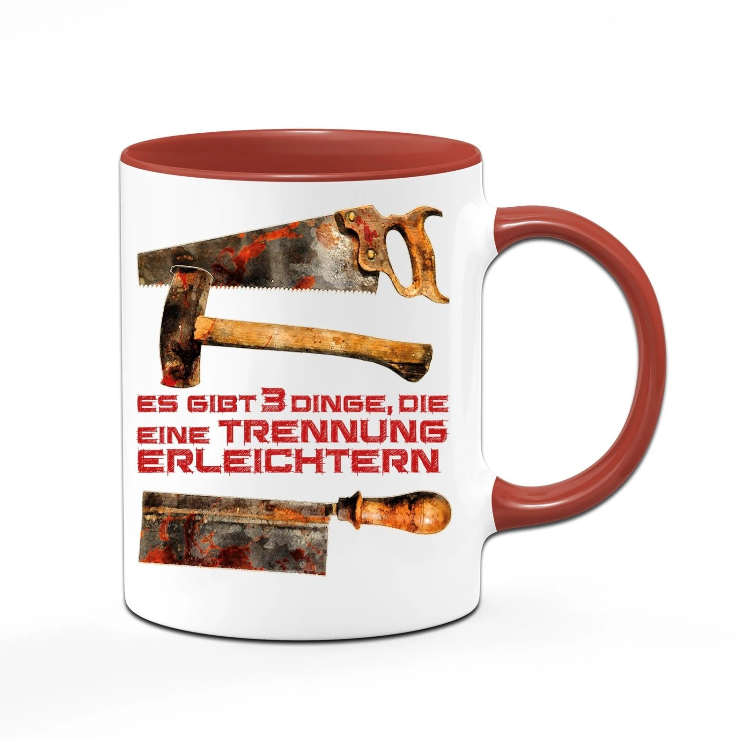 Tasse - Es Gibt 3 Dinge, Die Eine Trennung Erleichtern 3 Tasse - Es Gibt 3 Dinge, Die Eine Trennung Erleichtern