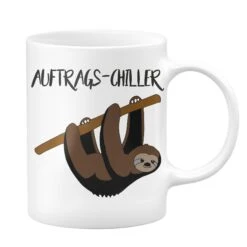 Geschenke Tassen Store 28 Tasse - Faultier Auftrags-Chiller