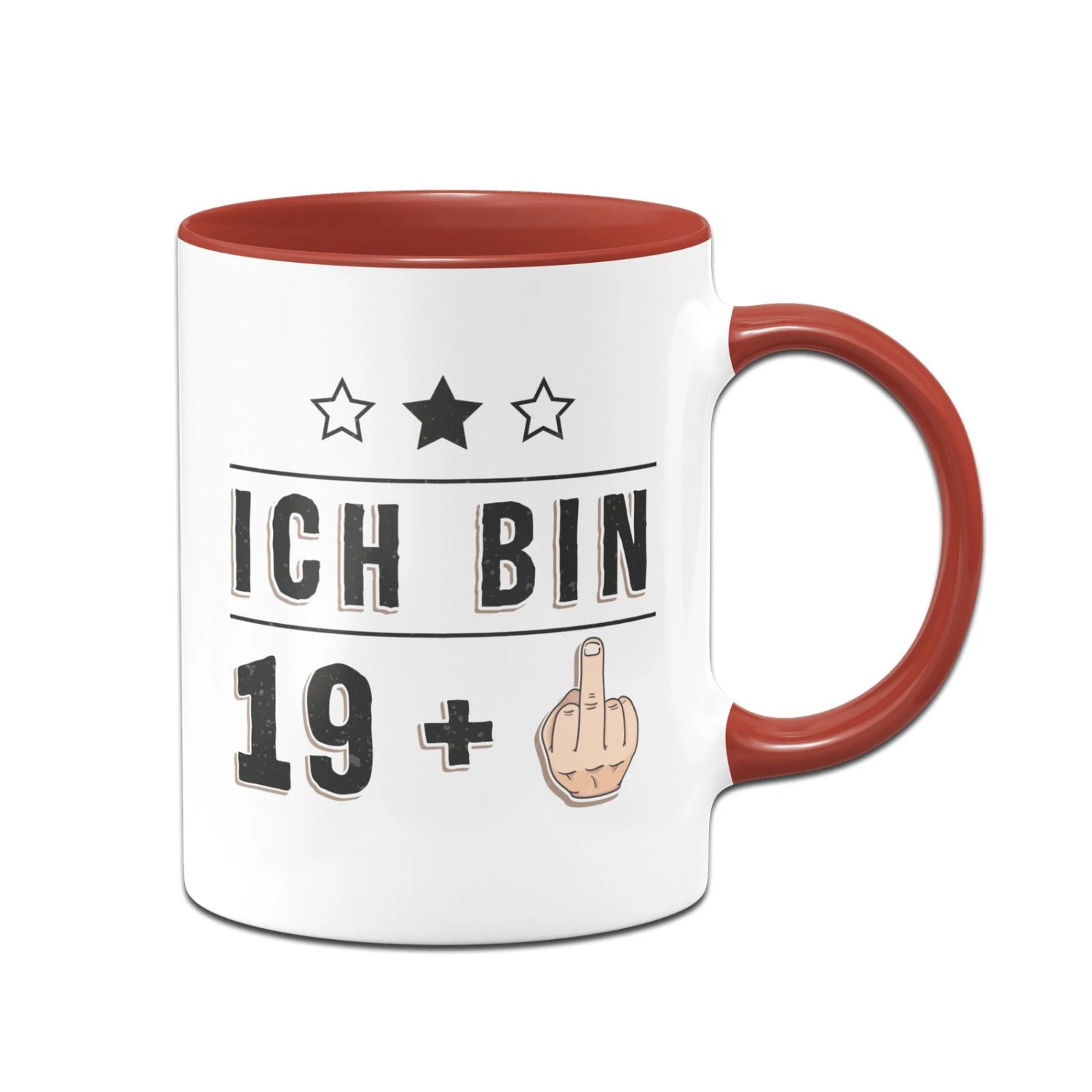 Tasse - Ich Bin 19 + Mittelfinger 3 Tasse - Ich Bin 19 + Mittelfinger